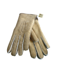 Fingerhandschuhe aus Lammfellvelours