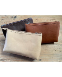 Necessaire gross aus Leder vom Bio-Hof